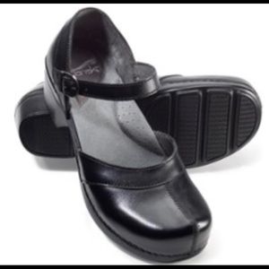 DANSKO Sally Mary Jane Black Heel Clogs